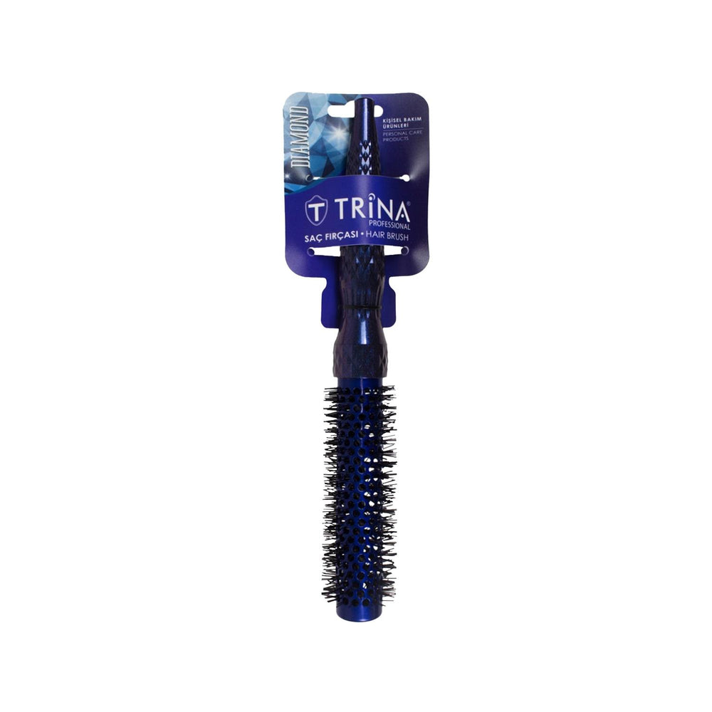 Trina Diamond Hair Brush 25 mm - Diamond-Coated Brush Attachment for Salon-Quality Styling Trina Diamond Hair Brush 25 mm - Salon Quality Styling Trina Diamond Hair Brush, 25 mm hair brush, Diamond-coated hair styling brush, Hair dryer brush attachment, Trina TRNFIRDIAMO001, hair styling tools, salon-quality hair, frizz reduction, hair care, beauty products, hair accessories