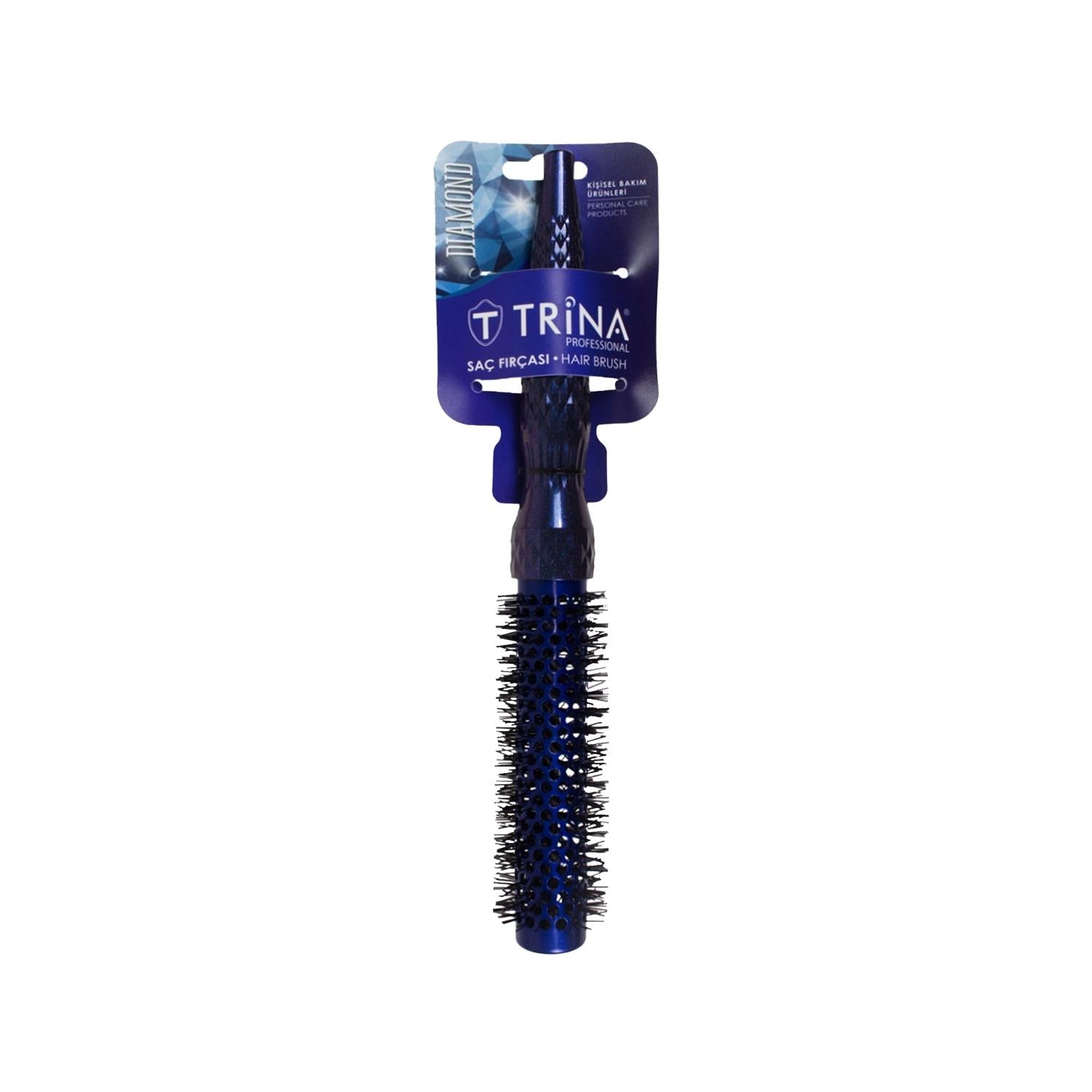 Trina Diamond Hair Brush 25 mm - Diamond-Coated Brush Attachment for Salon-Quality Styling Trina Diamond Hair Brush 25 mm - Salon Quality Styling Trina Diamond Hair Brush, 25 mm hair brush, Diamond-coated hair styling brush, Hair dryer brush attachment, Trina TRNFIRDIAMO001, hair styling tools, salon-quality hair, frizz reduction, hair care, beauty products, hair accessories