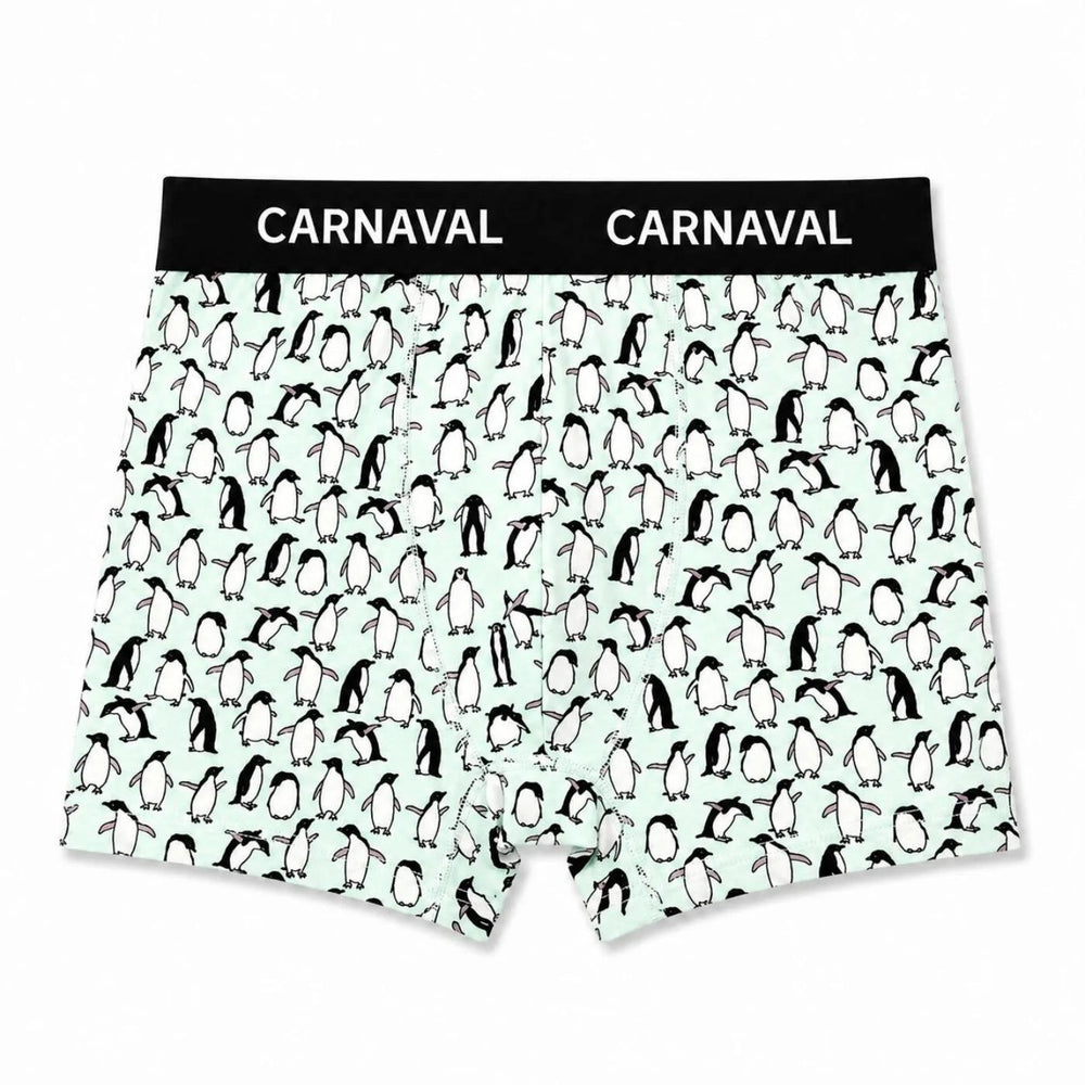Carnaval Socks Penguin Pattern Men's Boxer Shorts Large 1 Count