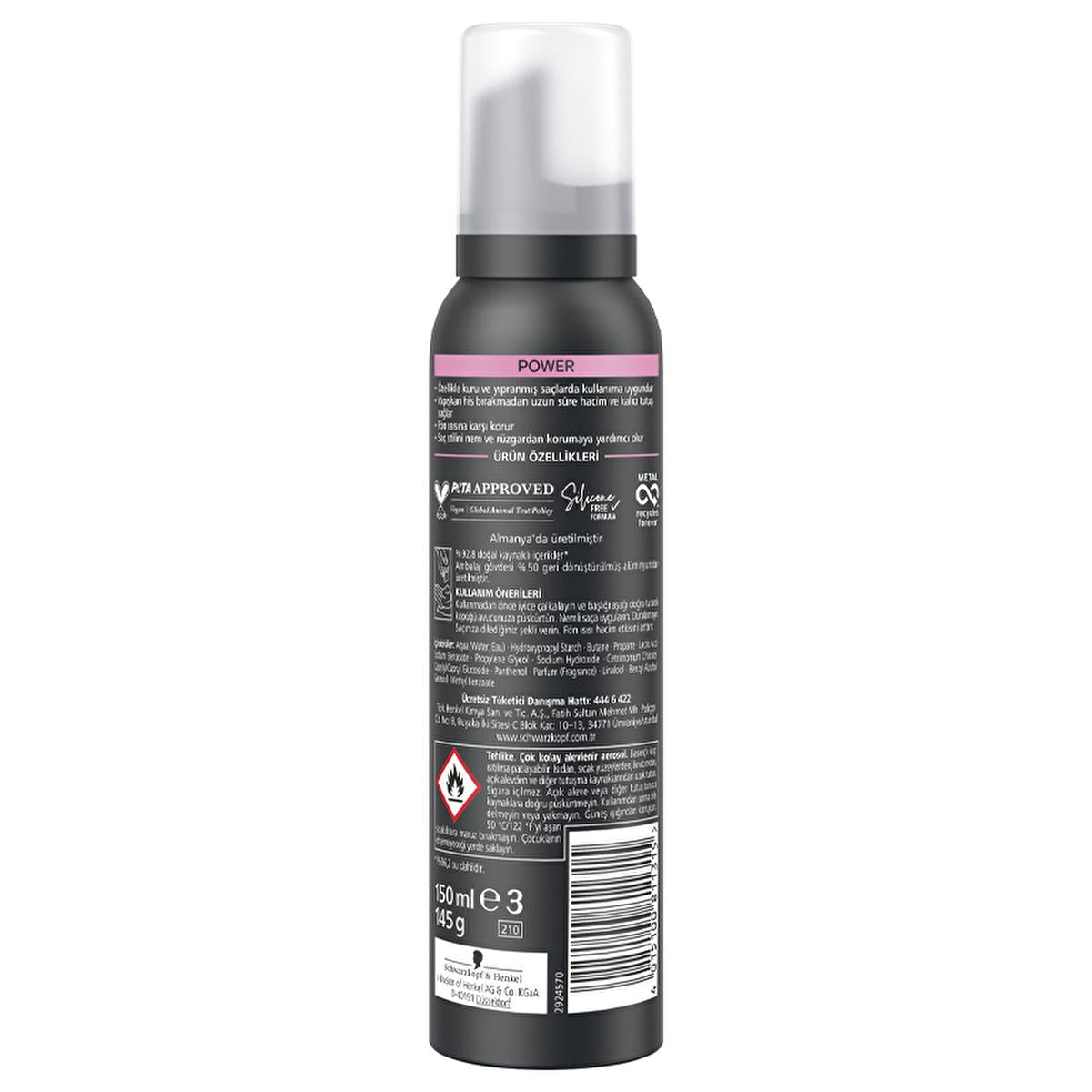 Taft Power Kaşmir Saç Köpüğü - Strong Hold Hair Mousse for Dry & Damaged Hair Taft Strong Hold Hair Mousse - 24hr Hold & Softness Hair Styling Mousse, Taft Power Kaşmir Saç Köpüğü, Strong hold hair mousse, Long-lasting hair styling product, Hair care for dry damaged hair, Hair styling products, Dry hair care, Damaged hair repair, Luxurious hair products, Hair mousse with cashmere softness