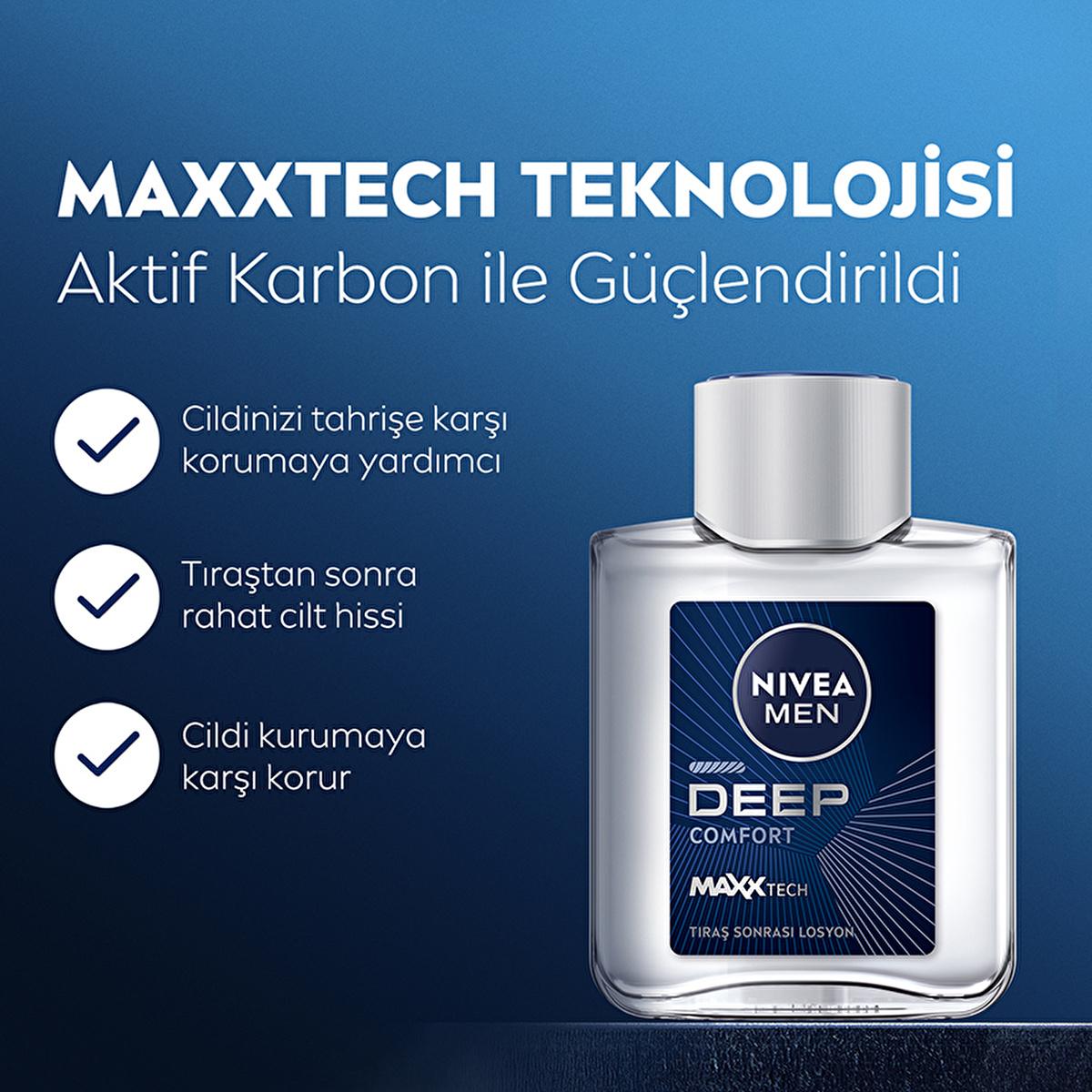 Nivea Men Deep Dimension Comfort After Shave Lotion - Soothes & Protects Sensitive Skin, Modern Masculine Fragrance Nivea Men Deep Dimension Comfort After Shave Lotion - Soothes Sensitive Skin Nivea Men After Shave Lotion, Deep Dimension Comfort, Post shave care for men, Sensitive skin skincare, Dermatologically approved after shave lotion, Men's grooming products, Skincare for men, After shave lotion, Sensitive skin care, Men's skincare routine, Nivea Men skincare, Modern masculine fragrance, Skincare prod
