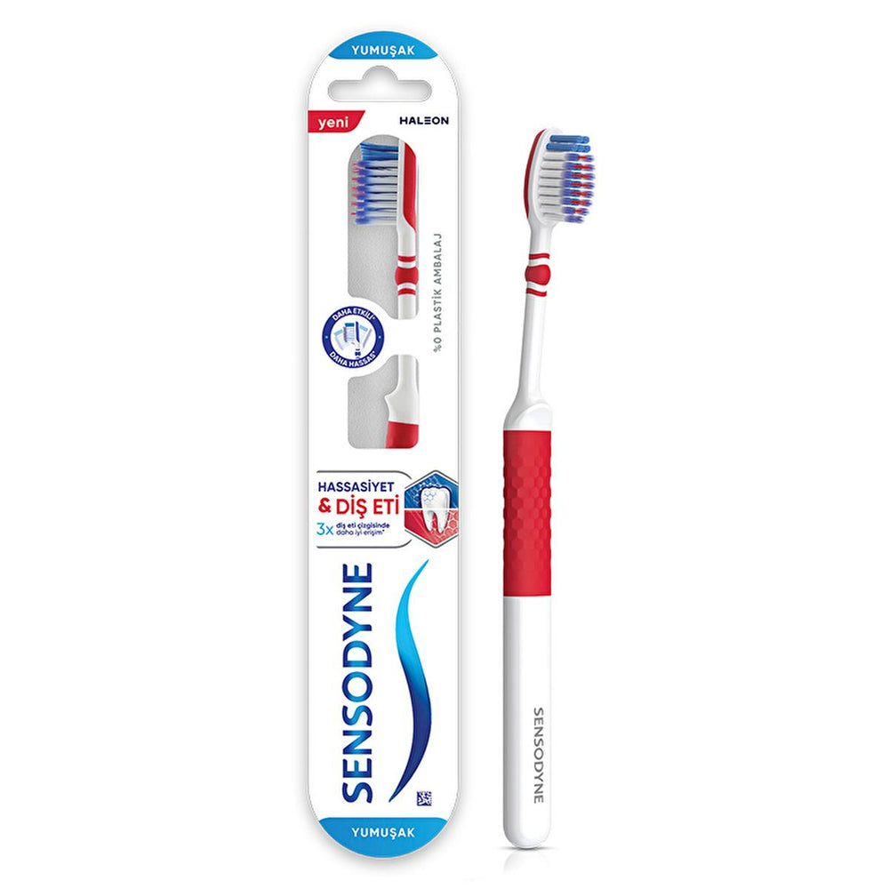 Sensodyne Sensitive Teeth & Gum Toothbrush - Soft Bristles for Gentle Oral Care - Toothpaste