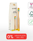 Ecowell Children's Toothbrush - Eco-Friendly Bamboo Handle, Soft Bristles, Vegan & Cruelty Free - view 5