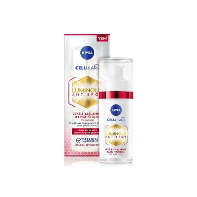 Nivea Cellular Luminous630 Anti-spot and Anti-aging Serum - Brightens Dark Spots, Prevents New Ones, Anti-wrinkle Care - Sensitive Skin Friendly Nivea Cellular Luminous630 Anti-spot Serum - Brightens & Prevents Dark Spots Anti-spot serum, Anti-aging skincare, Nivea Cellular Luminous630, Hyperpigmentation treatment, Sensitive skin friendly skincare, Skincare for aging skin, Dark spot correction, Anti-wrinkle care, Serum for uneven skin tone, Gentle skincare, Luminous630, Nivea skincare, Skincare routine, Bri