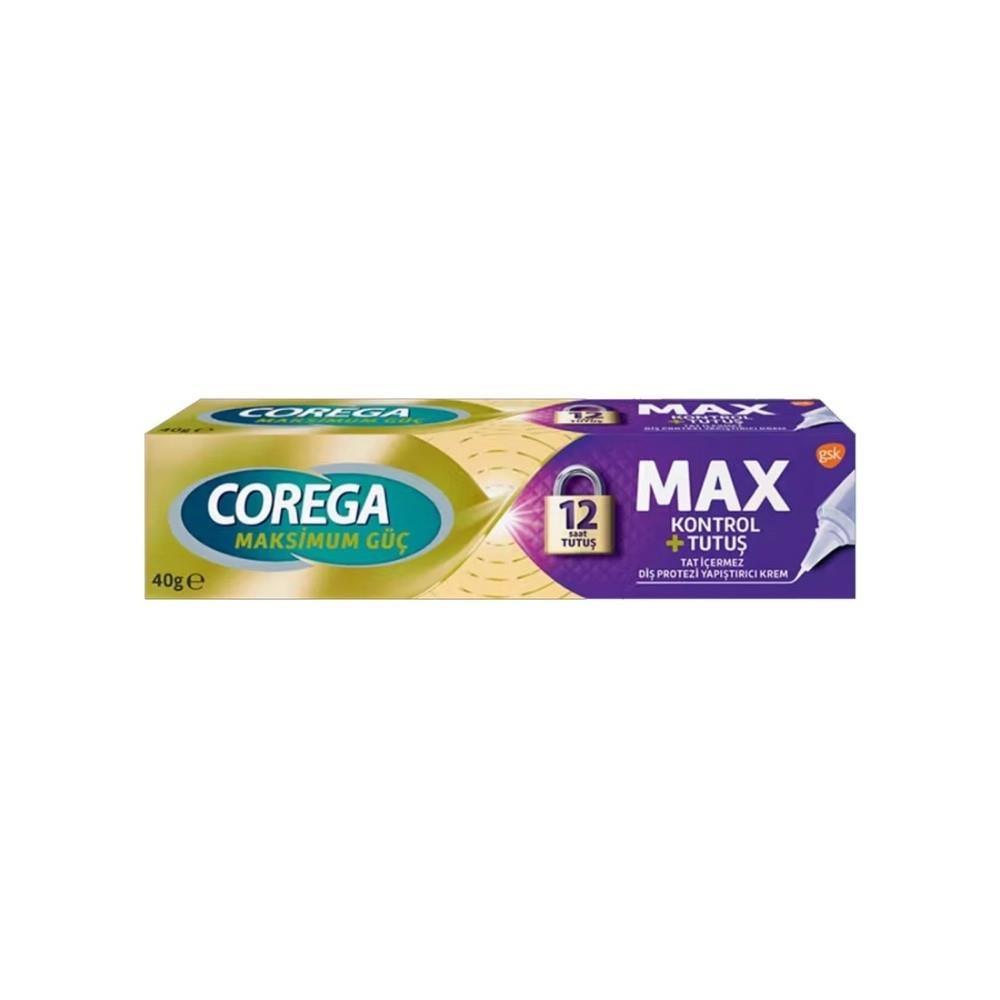Corega Max Control Denture Adhesive Cream 40g - Strong Hold | Dental Care - image 2