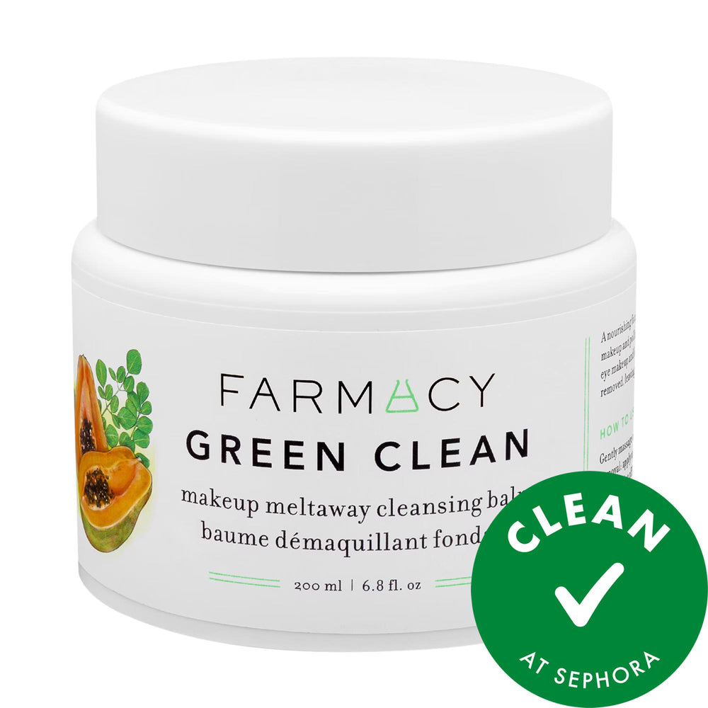 Farmacy Green Clean Makeup Removing Cleansing Balm - Vegan, Gluten-Free, Cruelty-Free, Effective Makeup Remover for Normal, Dry, Combination, and Oily Skin Farmacy Green Clean Makeup Removing Cleansing Balm - Vegan & Cruelty-Free makeup removing cleansing balm, vegan skincare, gluten-free cleanser, cruelty-free beauty products, effective makeup remover, skincare for normal skin, skincare for dry skin, skincare for combination skin, skincare for oily skin, sustainable skincare, eco-friendly packaging, green 