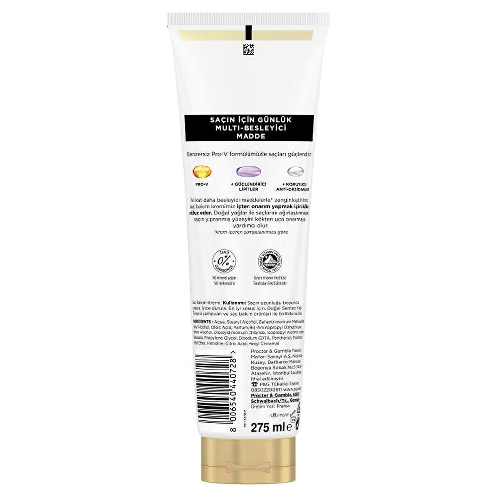 Pantene Doğal Sentez Hair Care Cream - Nourishing, Repair Damaged Hair, Sustainable Packaging - view 4