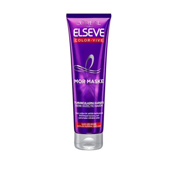 Loreal Elseve Colorvive Mor Maske 150ml - Color Correcting Hair Mask for Blonde, Grey Hair - image 2