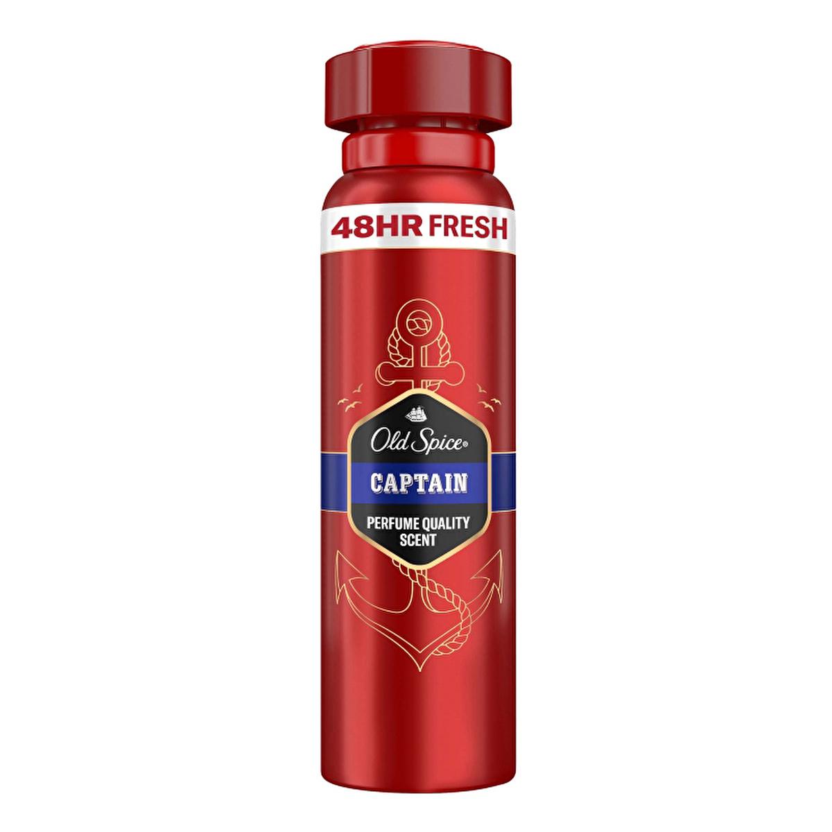Old Spice Captain Men's Deodorant Spray - Long Lasting Protection & Fresh Scent Old Spice Captain Deodorant Spray - Long Lasting Freshness Old Spice Captain Deodorant, Men's Deodorant Spray, Long-lasting Deodorant, Male Personal Hygiene Products, Antiperspirant Deodorant Spray, Deodorant for Men, Fresh Scent, Confidence Boosting Deodorant, Active Lifestyle Deodorant, 5.07 fl oz Deodorant