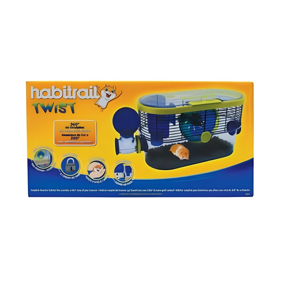 Habitrail Twist Hamster Cage Blue Living Space 50x21x27cm