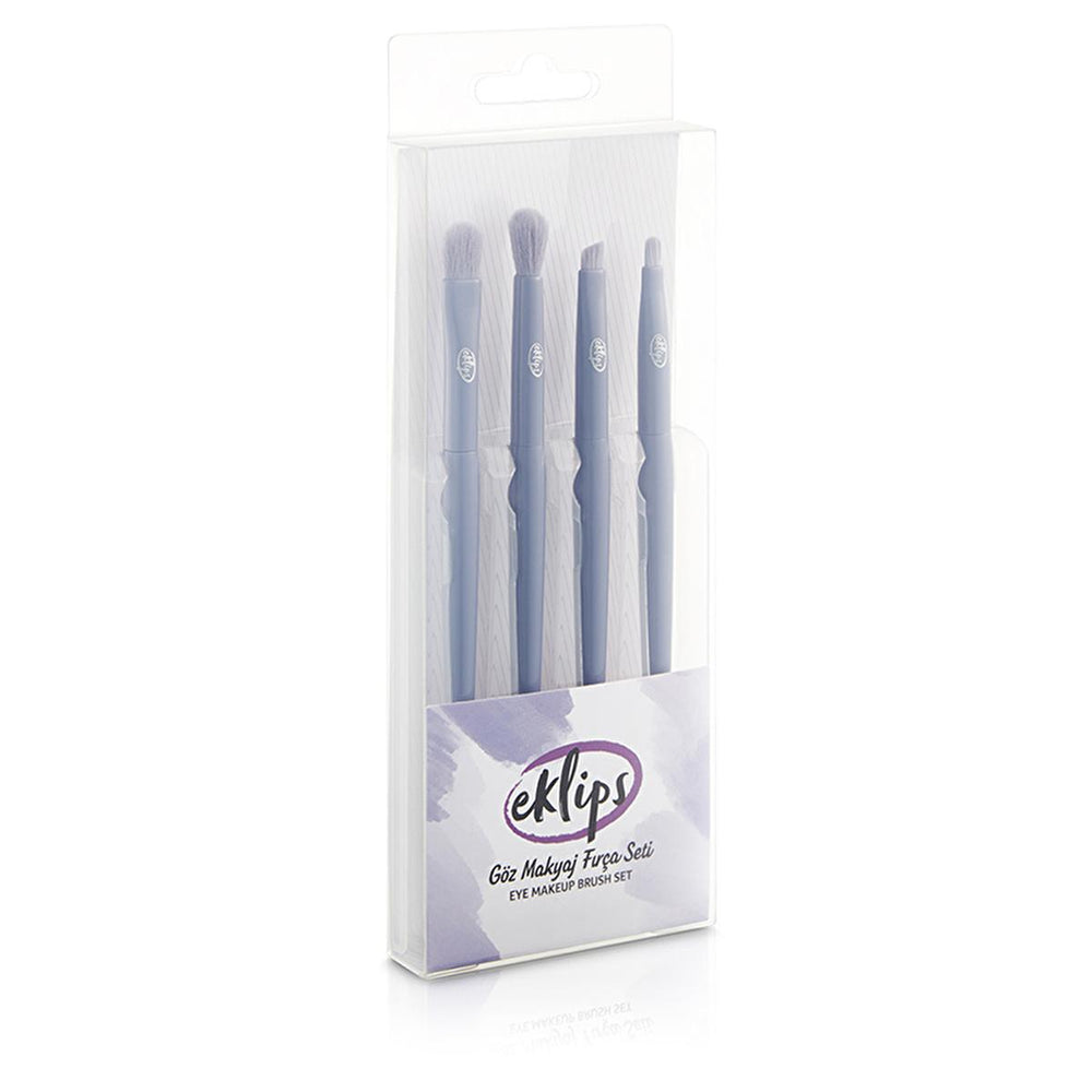 Eklips 4-Piece Synthetic Eye Makeup Brush Set for Professional Results - view 2