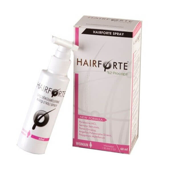 Hairforte Hair Spray for Women with Procapil 3% 60 ml