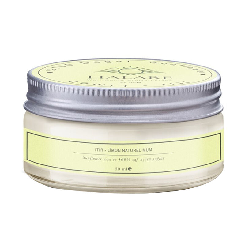 Halare Aromatherapy Geranium &amp; Lemon Scented Candle 50 ml