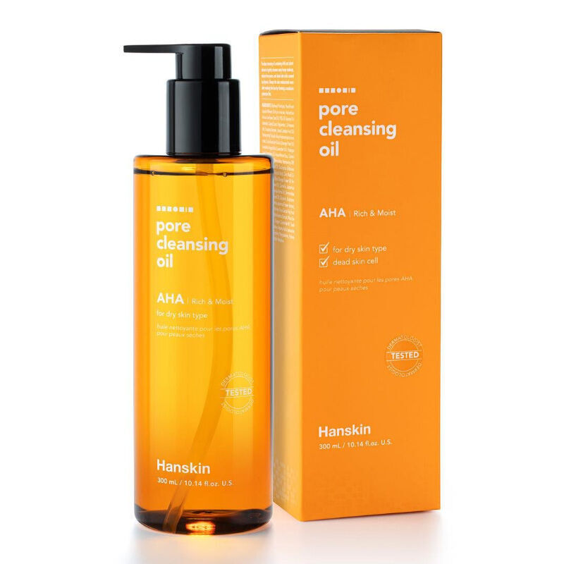 Hanskin Pore Cleansing Oil AHA for Dry Skin 300 ml