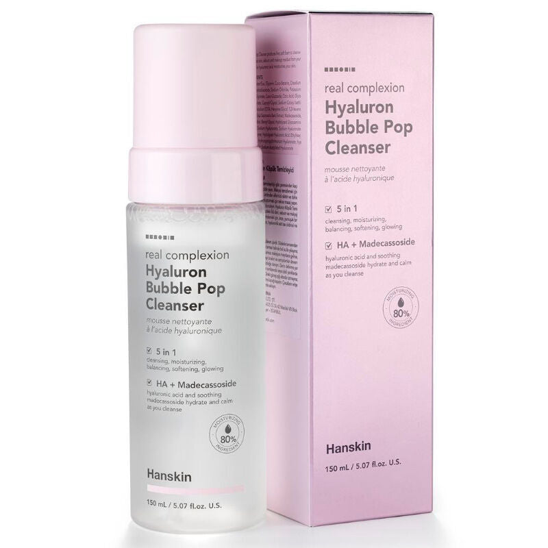 Hanskin Hyaluron Bubble Pop Cleanser Hydrating Foam 150 ml