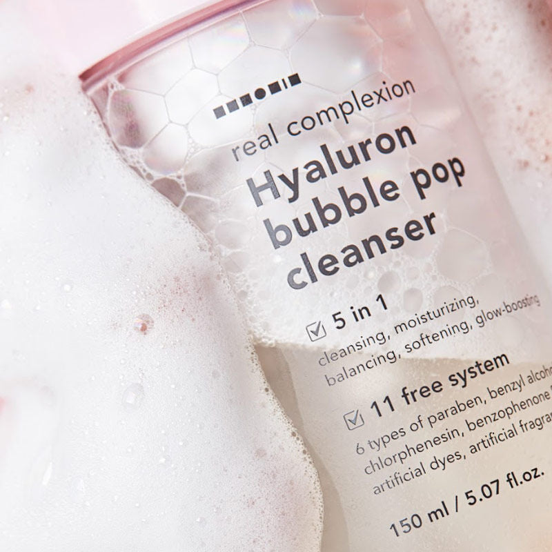 Hanskin Hyaluron Bubble Pop Cleanser Hydrating Foam 150 ml