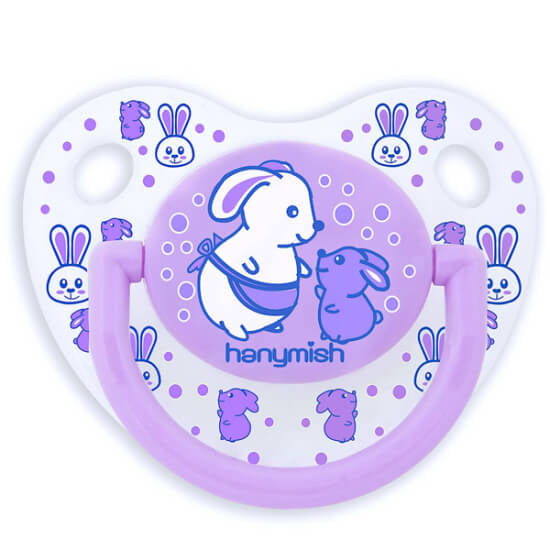 Hanymish Mini Orthodontic Pacifier No2 Purple