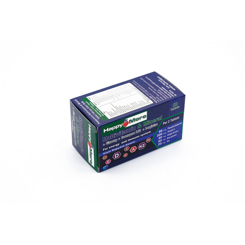 Happymore Multivitamin &amp; Mineral Daily Supplement 50 Tablets