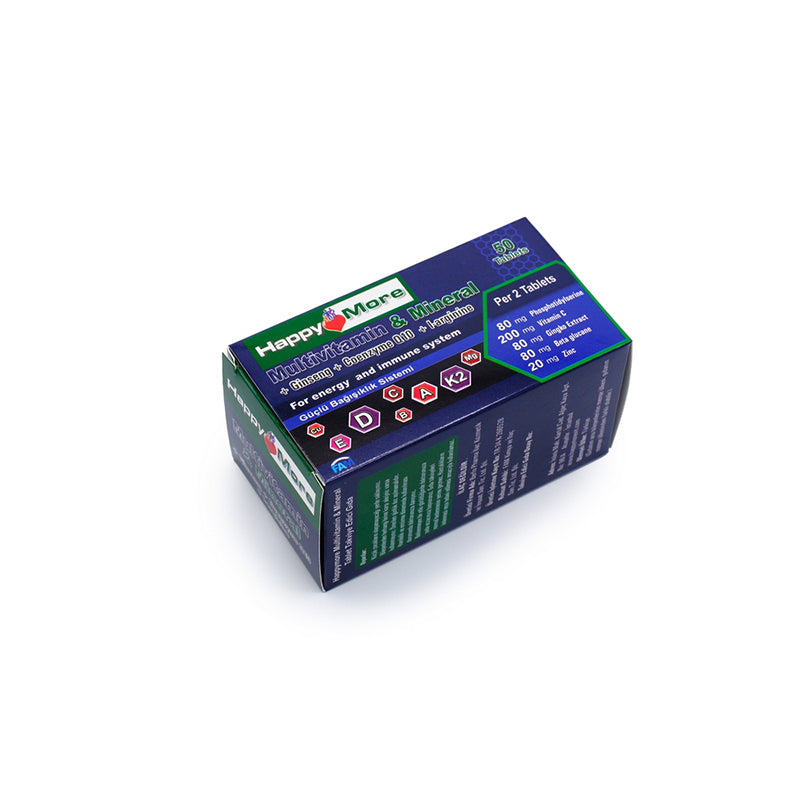 Happymore Multivitamin &amp; Mineral Daily Supplement 50 Tablets