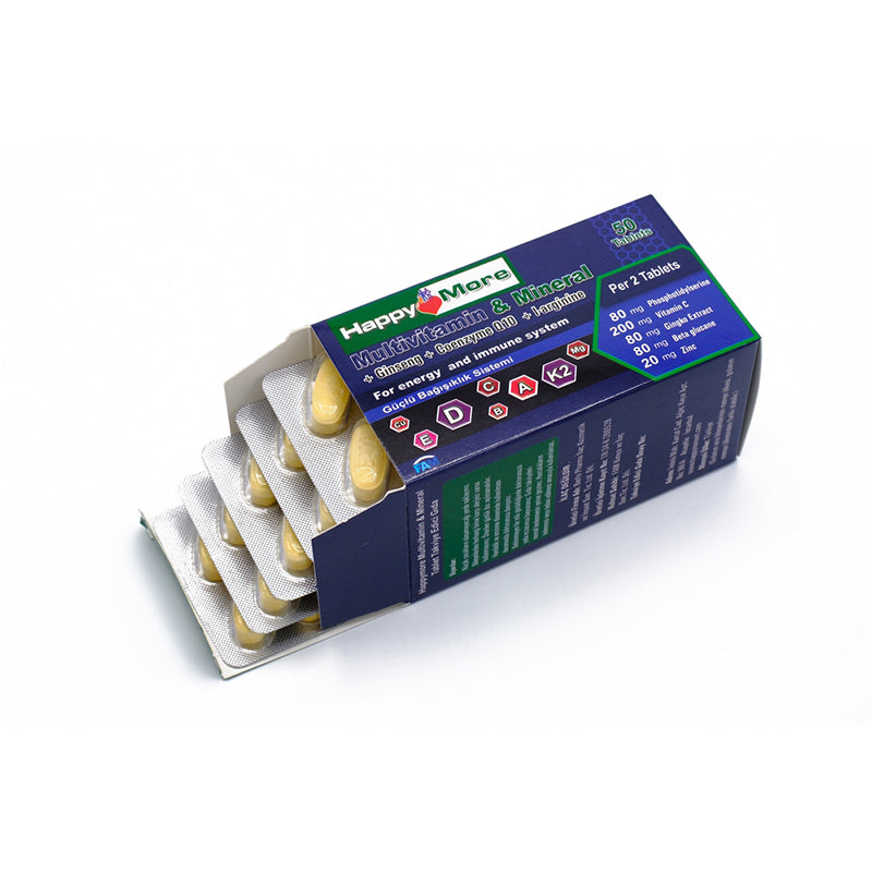 Happymore Multivitamin &amp; Mineral Daily Supplement 50 Tablets