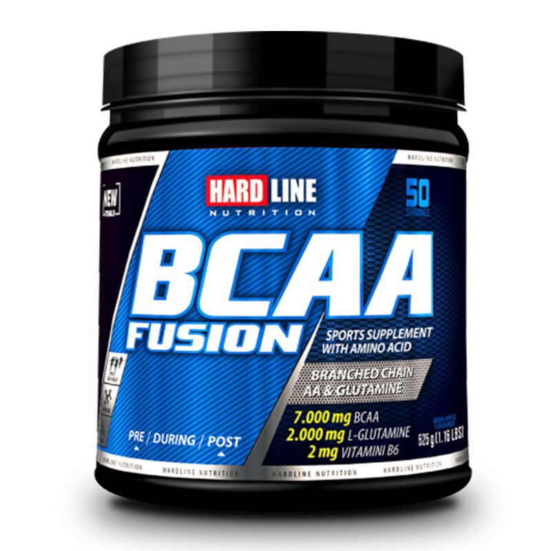 Hardline BCAA Fusion Strawberry Supplement 525g
