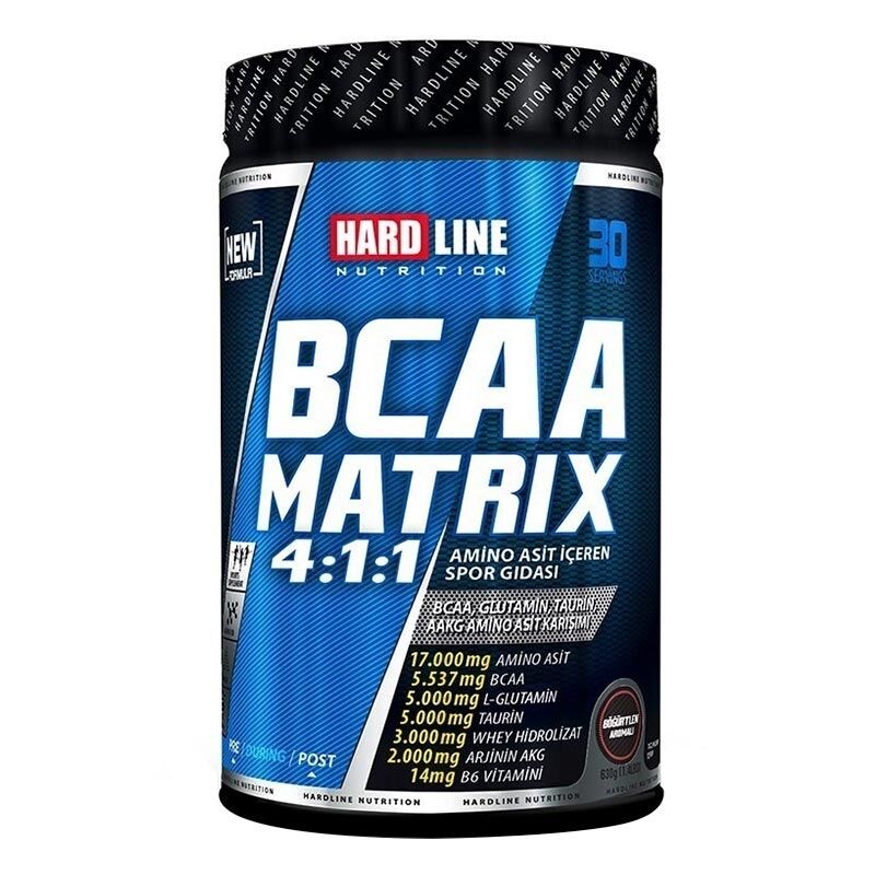 Hardline BCAA Matrix 4.1.1 Powder for Muscle Support 630g