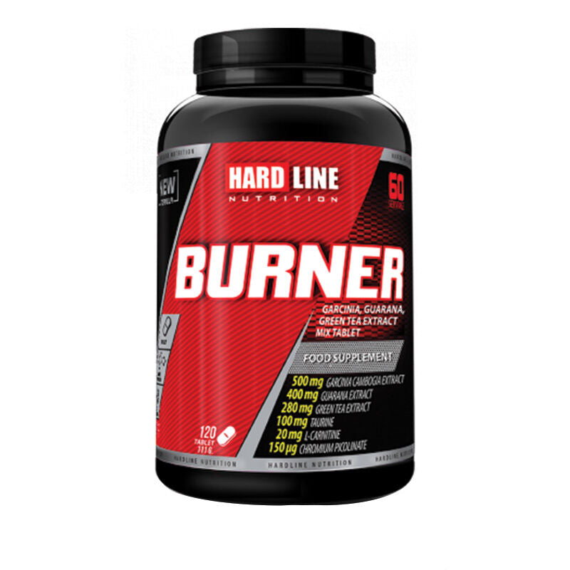Hardline Burner Dietary Supplement for Energy 120 Tablets