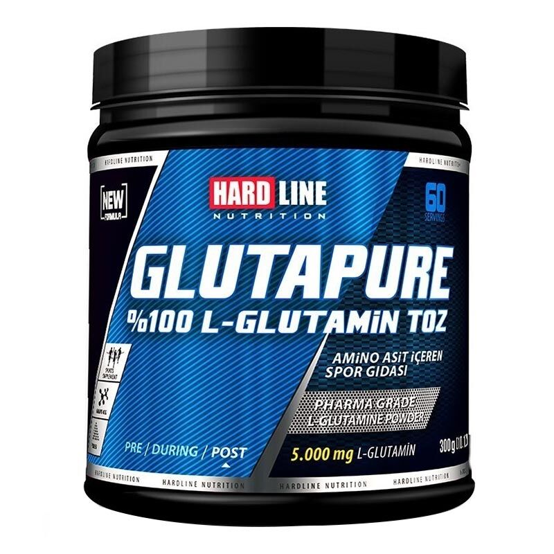 Hardline Glutapure Pure L-Glutamine Powder for Recovery 300g