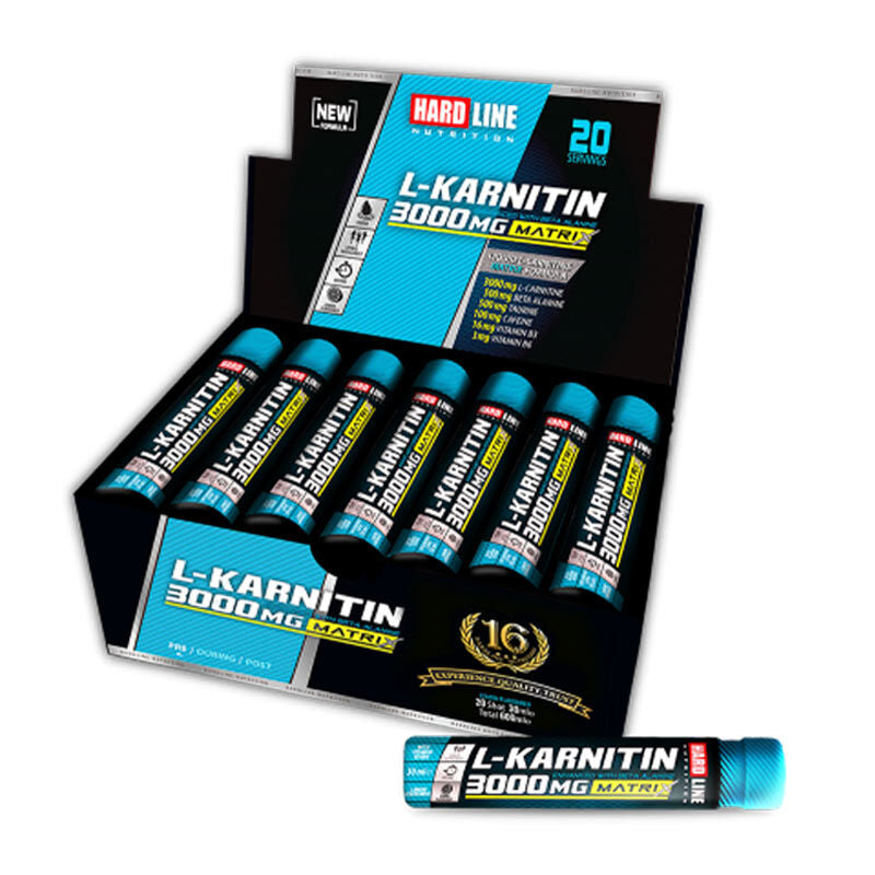 Hardline L-Carnitine Matrix Peach 3000 mg 20 Ampoules