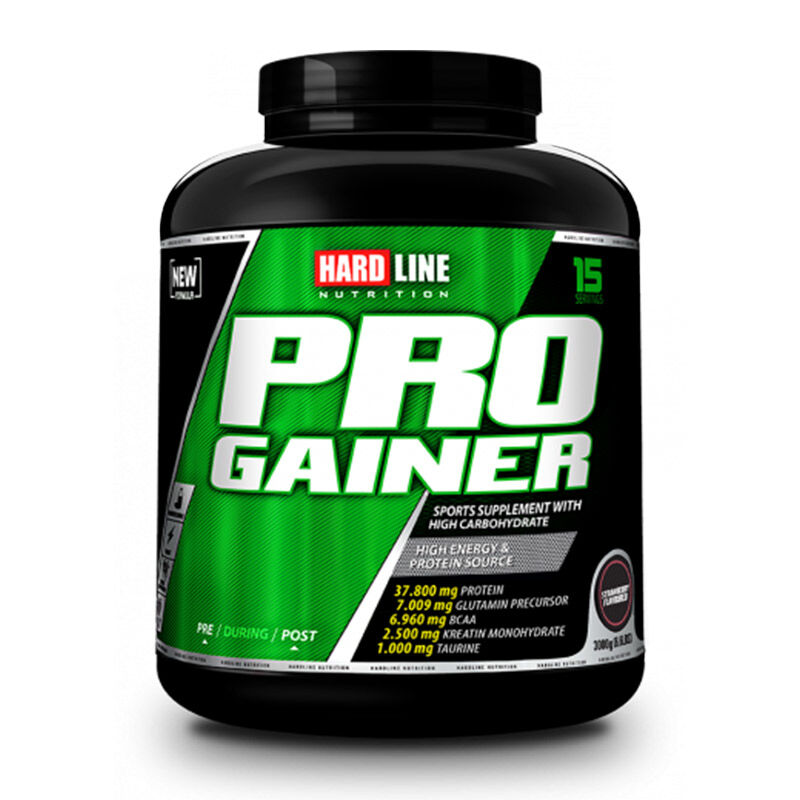 Hardline Progainer Strawberry Weight Gainer Powder 3000g