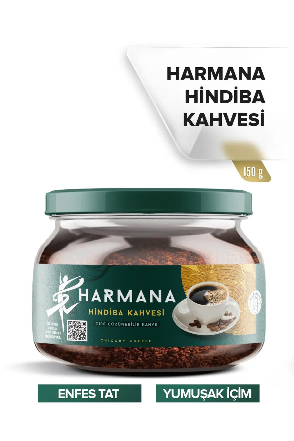 Harmana Chicory Instant Coffee Blend, 150 g jar