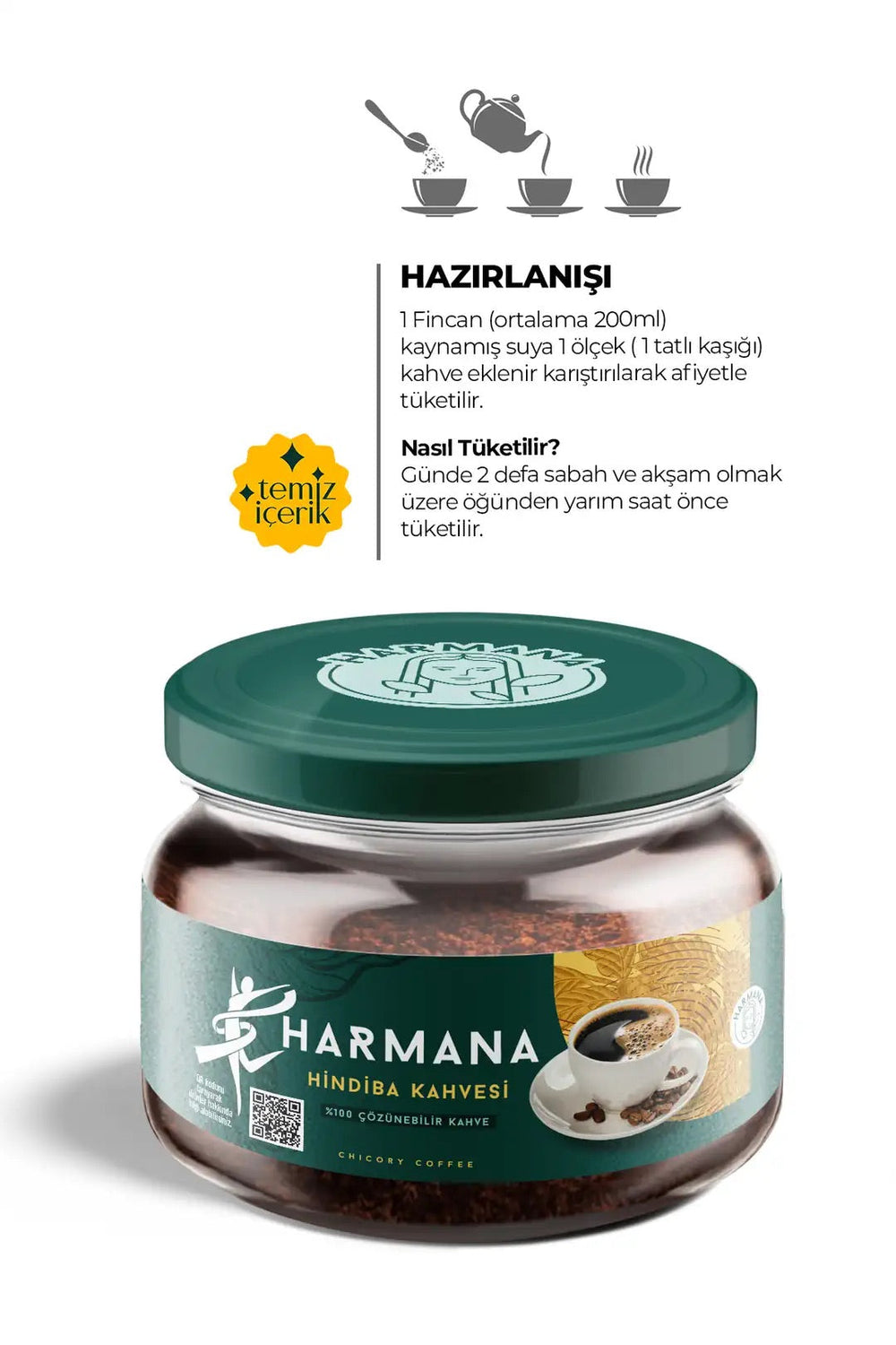 Harmana Chicory Instant Coffee Blend, package detail