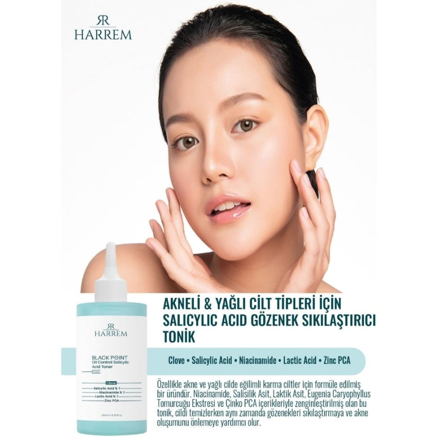 Harrem Salicylic Acid Pore Tightening Toner for Oily Skin 200ml