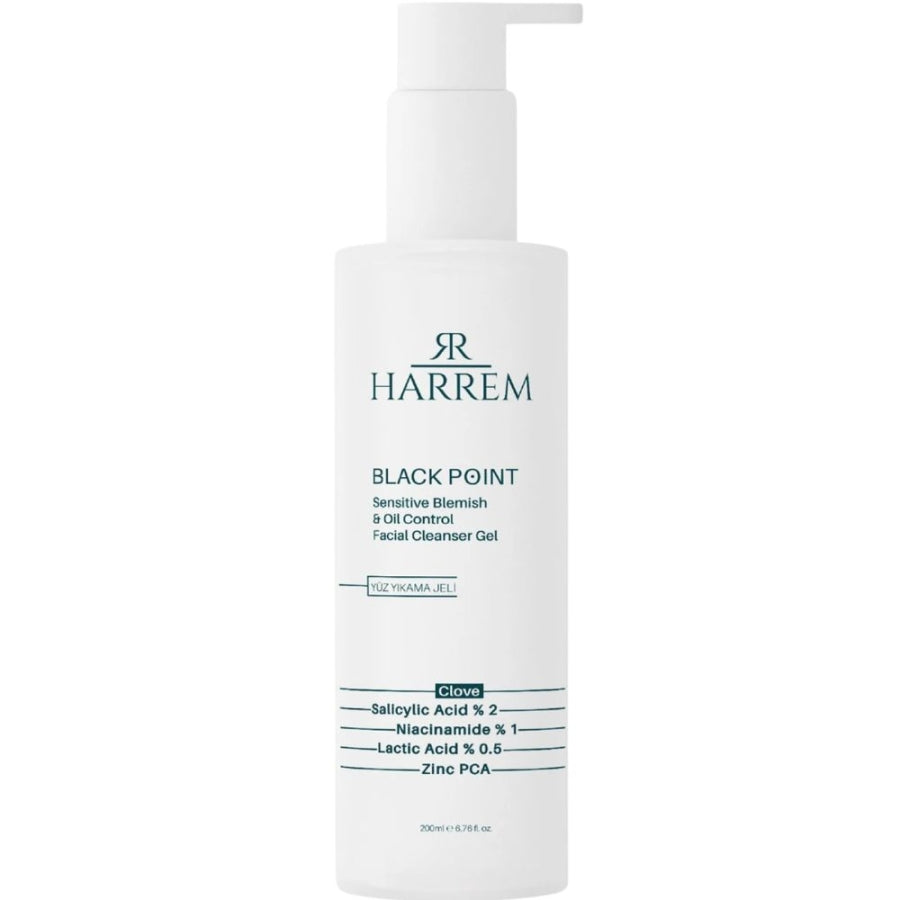 Harrem Black Point Clarifying Face Wash Gel with Salicylic Acid 200ml