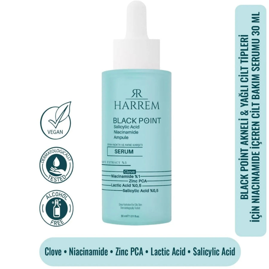 Harrem Black Point Sebum Balancing Serum for Oily Skin 30ml