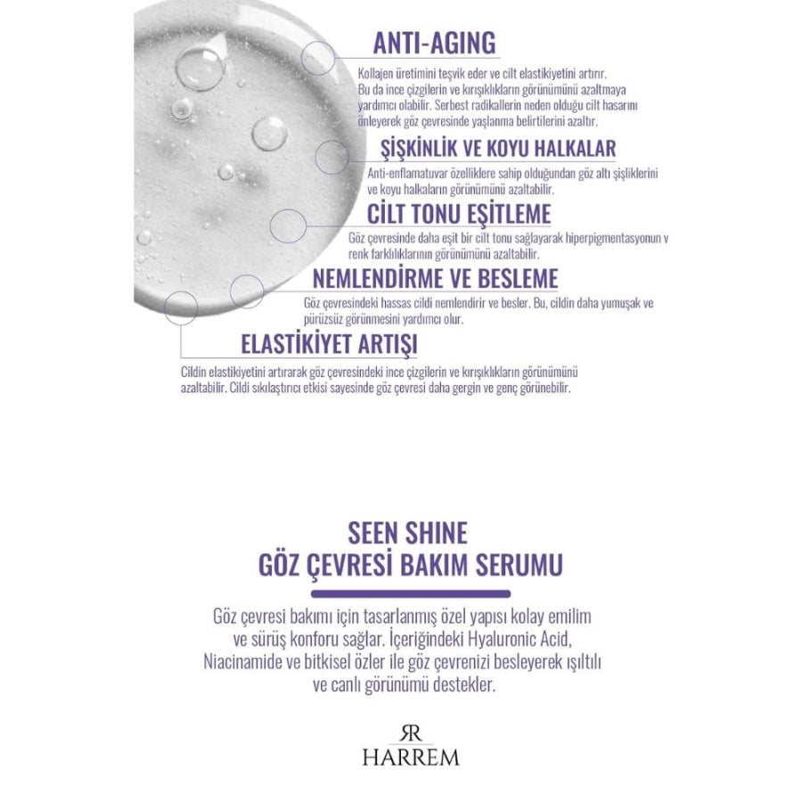 Harrem Seen Shine Eye Contour Care Serum for Brightening 30ml