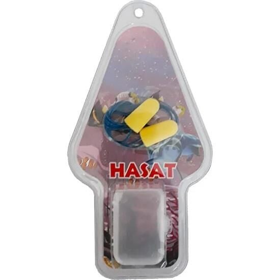 Hasat Foam Corded Ear Plugs for Noise Reduction 1 Pair
