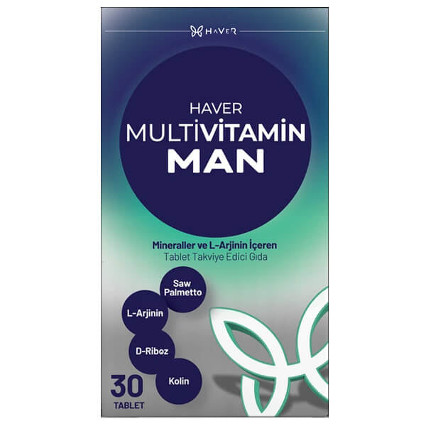 Haver Farma Multivitamin Men Daily Support 30 Tablets