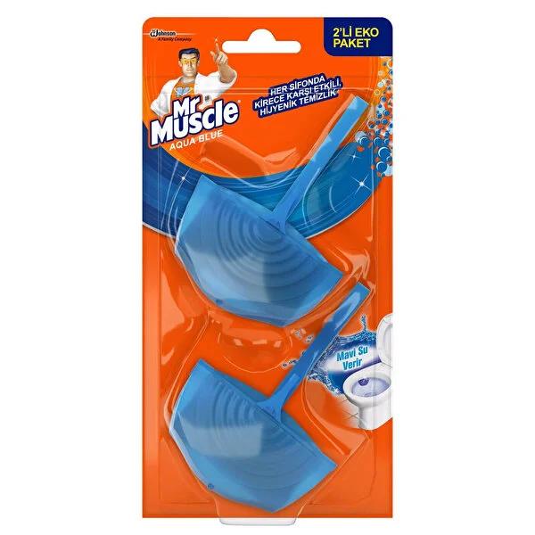 Mr. Muscle Aqua Blue Toilet Bowl Cleaner 2-Pack: Automatic, Fresh Scent, Hygienic Cleaning for a Sparkling Bathroom Mr. Muscle Aqua Blue Toilet Cleaner: Fresh & Hygienic Cleaning toilet bowl cleaner, toilet cleaner, Aqua Blue toilet cleaner, automatic toilet cleaner, fresh scent toilet cleaner, hygienic toilet cleaner, easy to use toilet cleaner, bathroom cleaning, toilet hygiene, home cleaning, cleaning supplies, fragrance, odor eliminator, stain prevention, effortless cleaning, time-saving cleaning, house