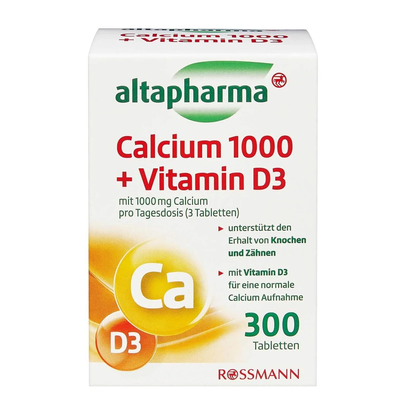 Altapharma Calcium &amp; Vitamin D3 Bone Support Tablets - 300 Count