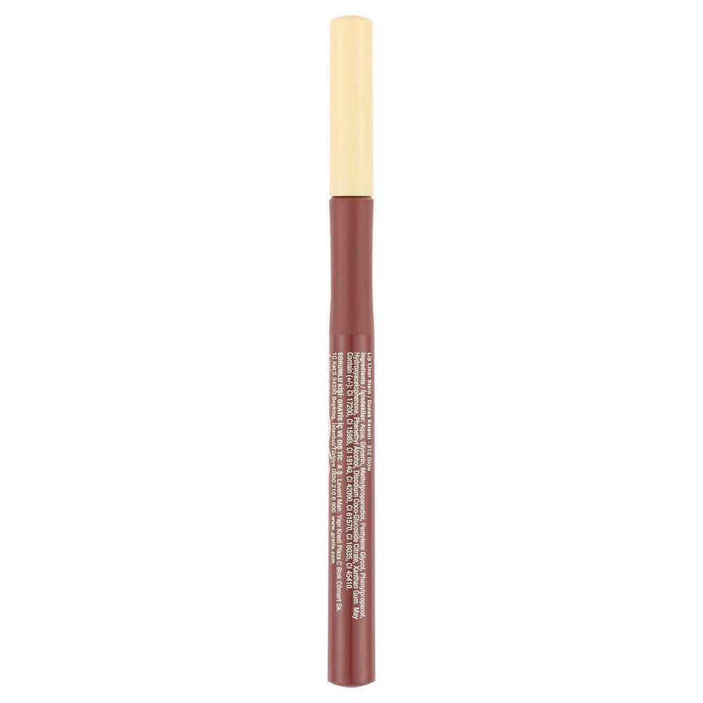 Beaulis Felt Tip Lip Liner 312 Glow for Precise Definition
