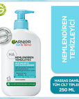 Garnier SkinActive Hydrating Facial Cleanser: Gentle Hyaluronic Acid Face Wash for Daily Pore Minimizing & All Skin Types, 8.45 fl oz Garnier Hydrating Facial Cleanser: Pore Minimizing & Gentle! Garnier facial cleanser, hydrating cleanser, pore minimizing cleanser, hyaluronic acid cleanser, ceramide facial wash, gentle face wash, daily facial cleanser, all skin types cleanser, facial cleanser, face wash, hydrating face wash, hyaluronic acid face wash, ceramide cleanser, gentle cleanser, daily cleanser, all 
