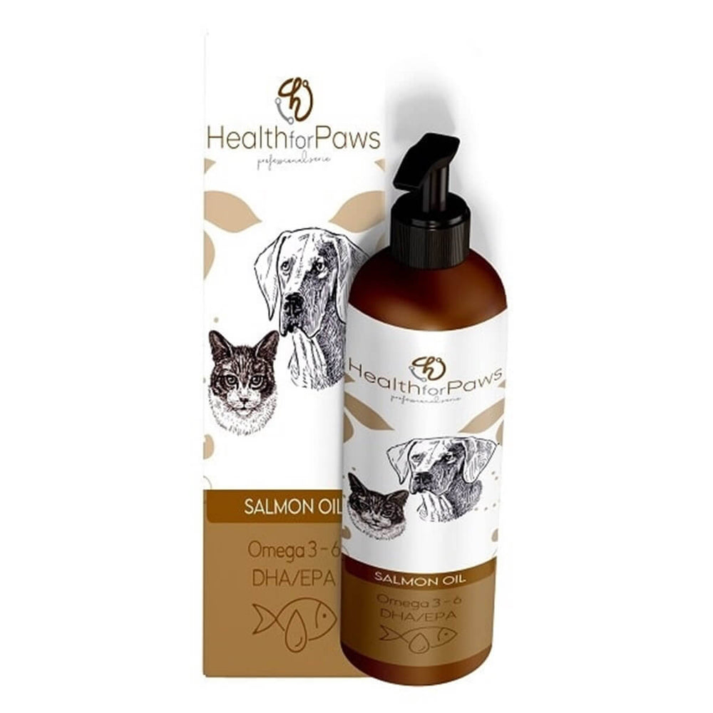 Health For Paws Salmon Oil Omega-3 Skin & Coat Supplement 200 ml