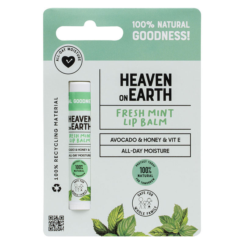 Heaven on Earth Fresh Mint Organic Lip Balm 5g