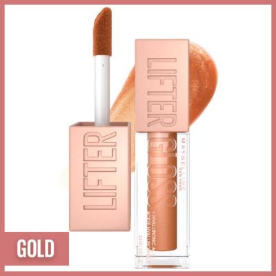 Maybelline New York Lifter Gloss - Moisturizing Lip Gloss with Hyaluronic Acid, Gold Shade Maybelline Lifter Gloss - Hydrating Lip Gloss with Hyaluronic Acid Maybelline New York Lifter Gloss, Moisturizing Lip Gloss, Hyaluronic Acid Lip Care, Non-sticky Lip Gloss, Gold Lip Gloss, Lip Care, Cosmetics, Beauty Products, Makeup, Lip Gloss with Hyaluronic Acid, Hydrating Lip Gloss, Lifting Lip Gloss