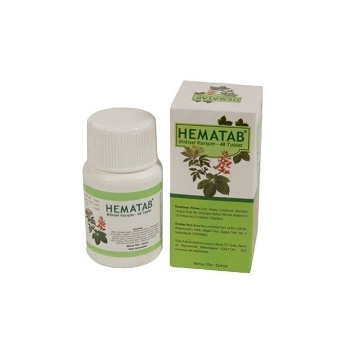 Altioklar Pharma Hematab Herbal Supplement 48 Tablets