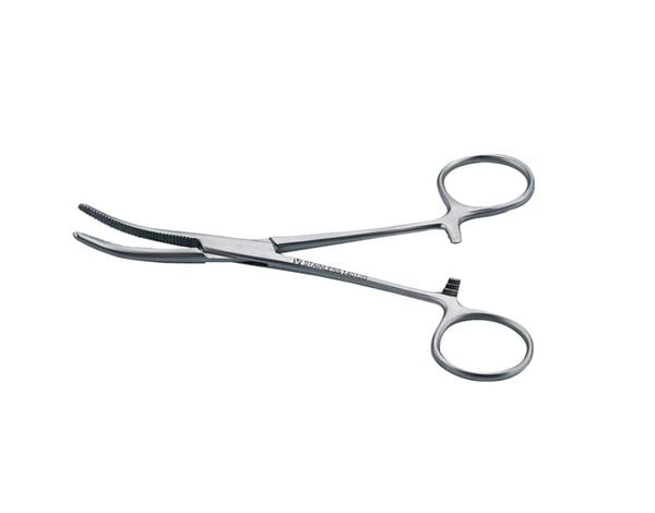 Kruuse Curved Hemostatic Forceps for Precision Grooming 14 cm