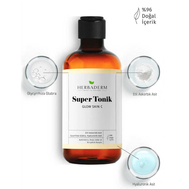 Herbaderm Brightening Super Tonic with Vitamin C 250 ml