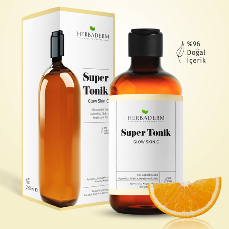 Herbaderm Brightening Super Tonic with Vitamin C 250 ml