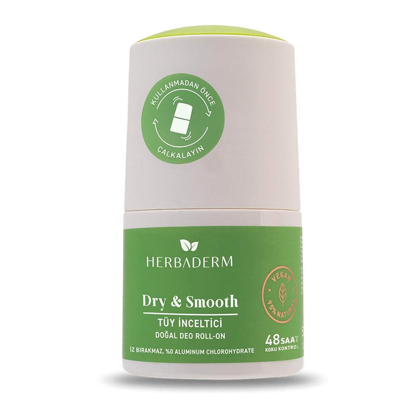 Herbaderm Dry Smooth Natural Roll-On Deodorant 50 ml